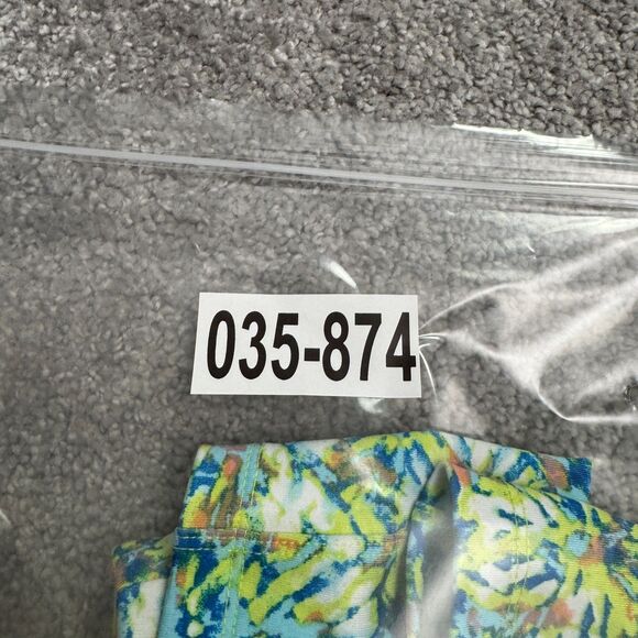 Forever 21 Tie-Dye Compression Shorts Womens Small Neon Green Blue Pink Active - Picture 11 of 11